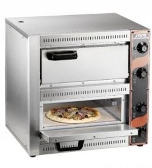Pizza Oven Dubbel Elektrisch | 2 Pizza's Ø33cm | 2,5kW | 530x430x(H)520mm