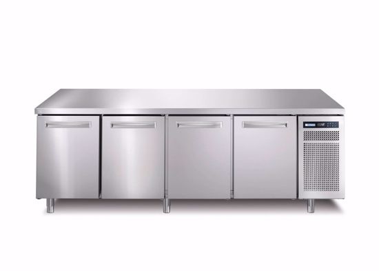 Kühltisch Edelstahl | 4-Türig | R290 | SPRING 704 I/A TN  | 226x70x(h)90cm