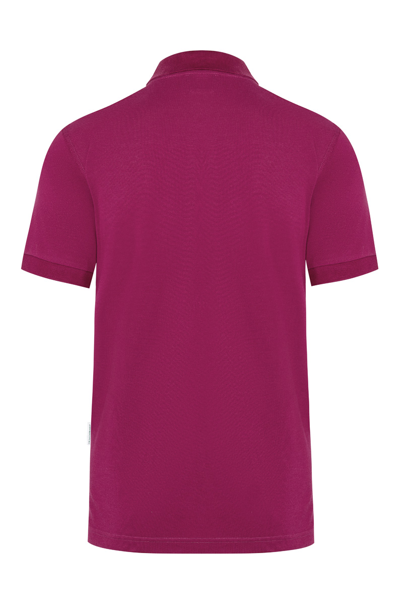 Polohemd Voor Heren Met Moderne Uitstraling, Gemaakt Van Duurzaam Materiaal - Fuchsia - L