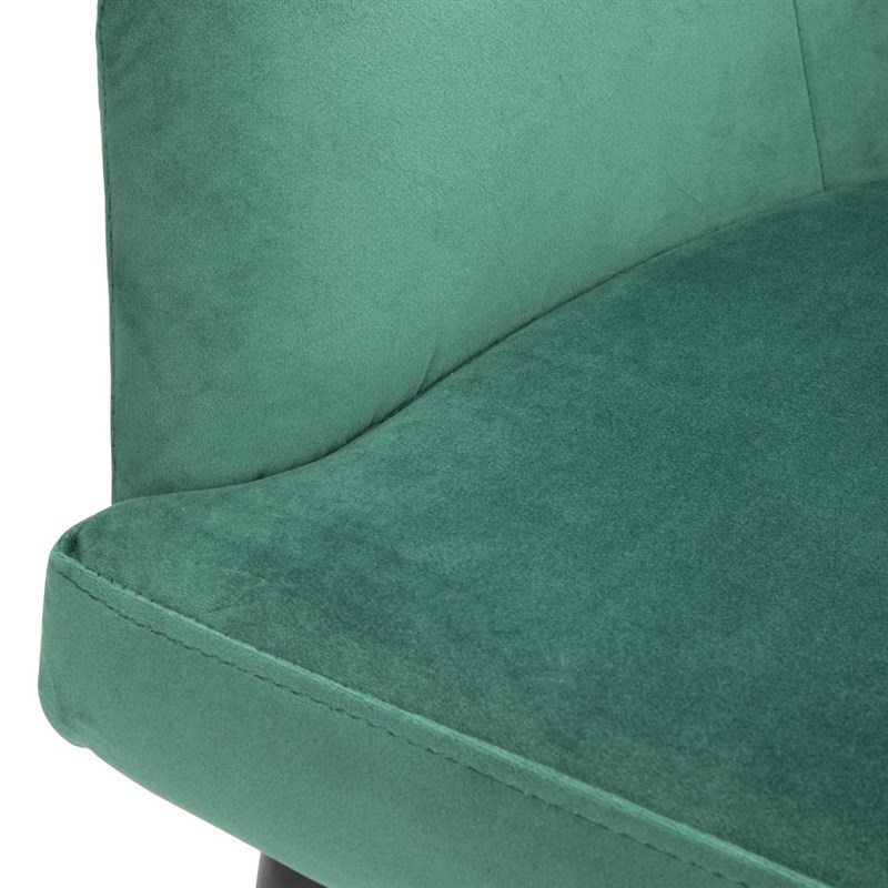 Bolero Lia Velvet Stoel Donkergroen - Set 2 Stuks 