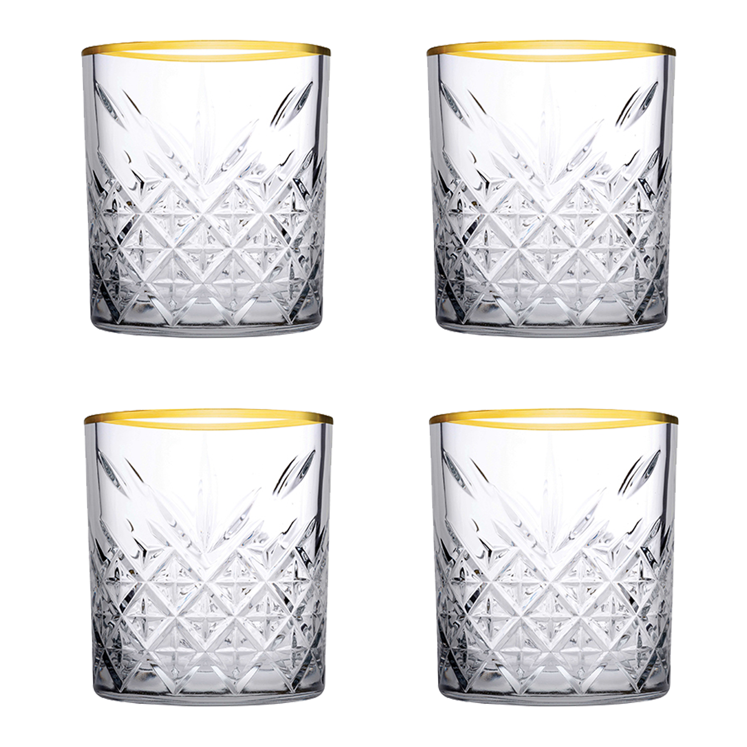 Tumbler met gouden rand Timeless 34.5 cl  Goud