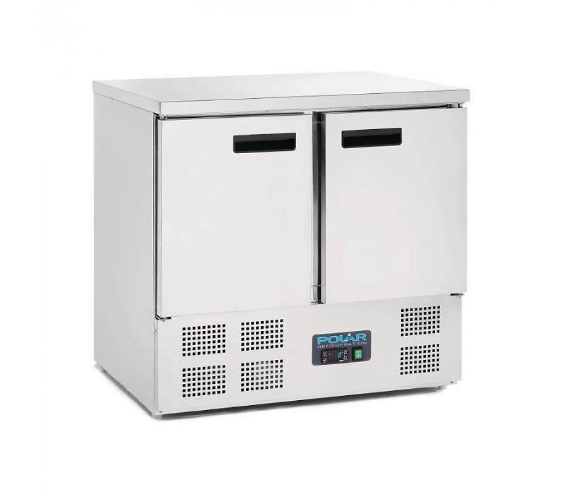Comptoir Réfrigéré Inox - 2 Portes - 240 Litres - 700(l)x900(L)x880(h)mm