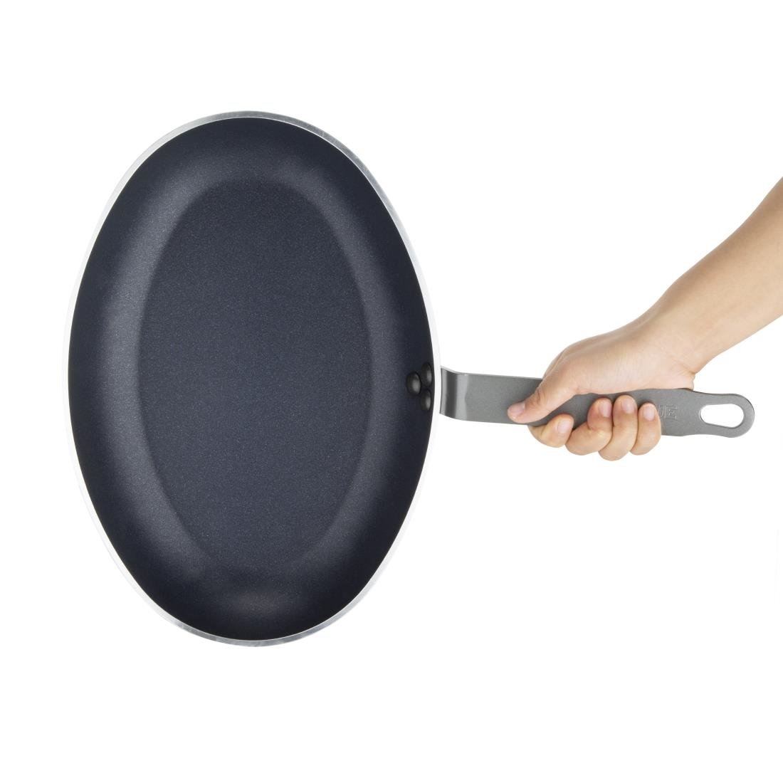 Vogue Aluminium Antihaft-Teflon-Platinum-Plus Oval-Bratpfanne 36cm