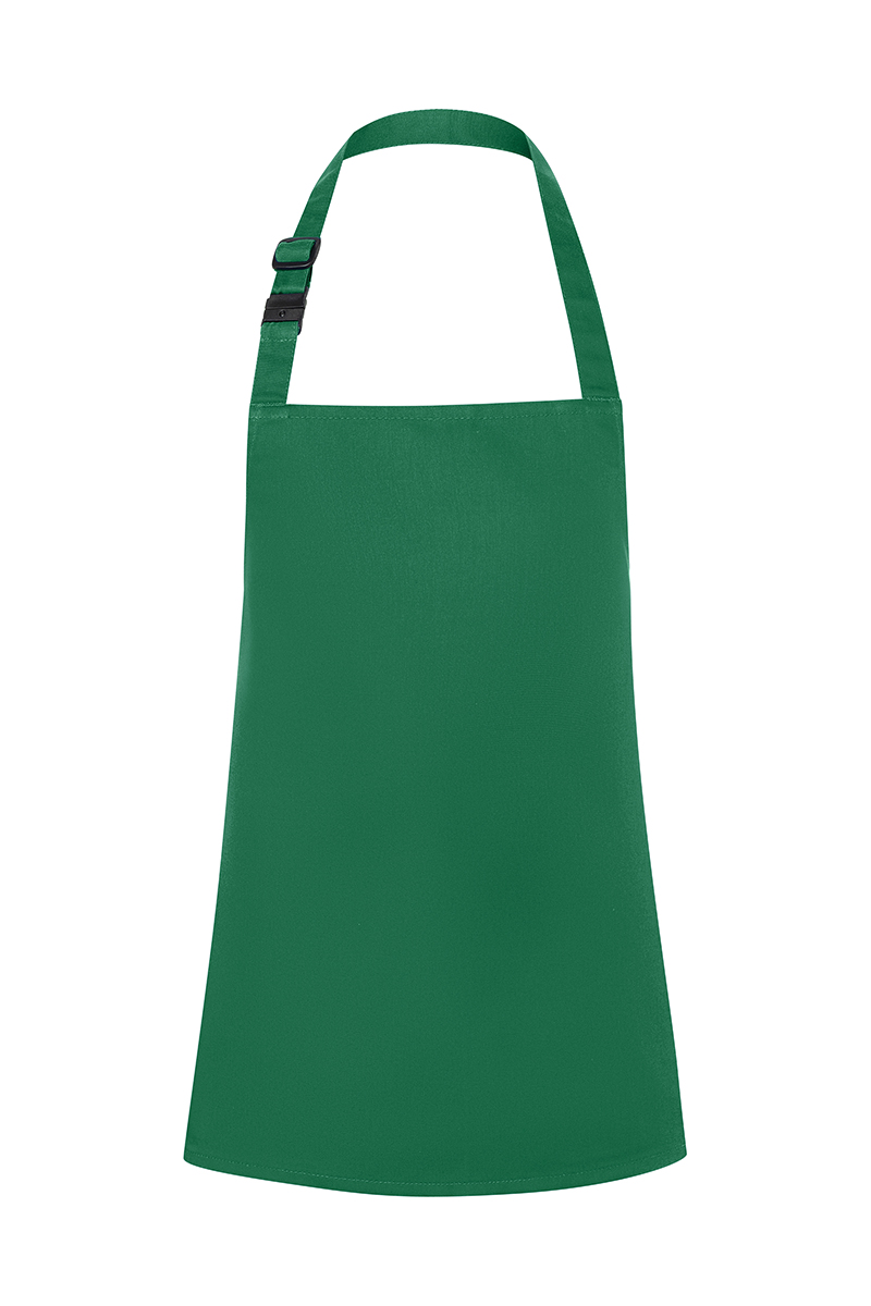 Tablier à bavette Basic avec boucle pour enfants - Vert Forêt - S