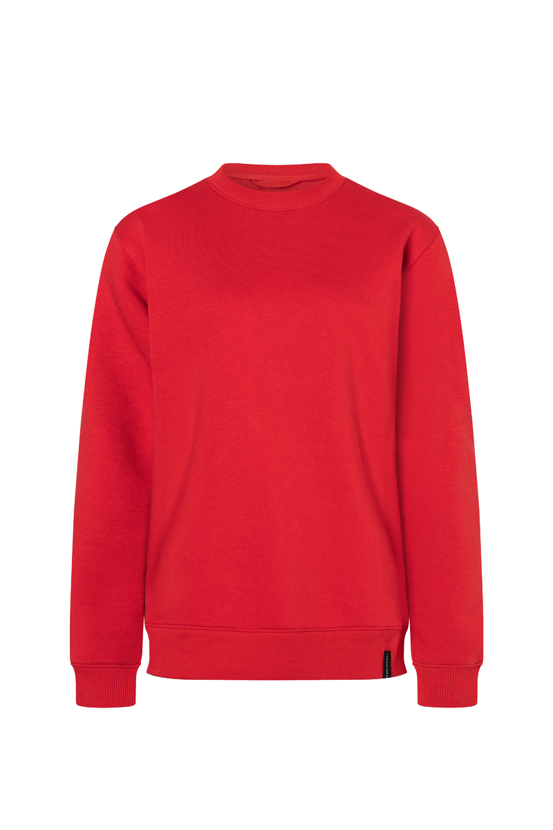 Damen Workwear Sweatshirt Soft-Face, aus nachhaltigem Material - Rot - L