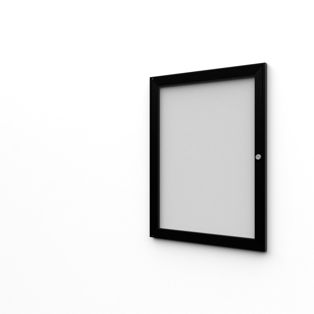 Tableau d'affichage intérieur verrouillable noir 8x A4