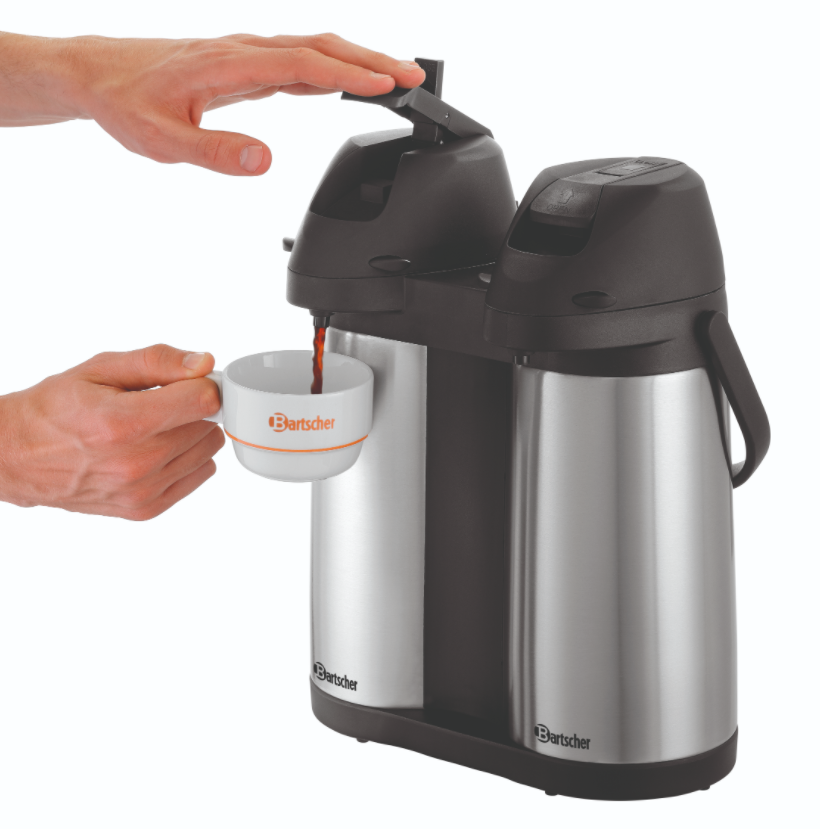 Pichet à pompe isotherme Duo - 2x 1,9 litres