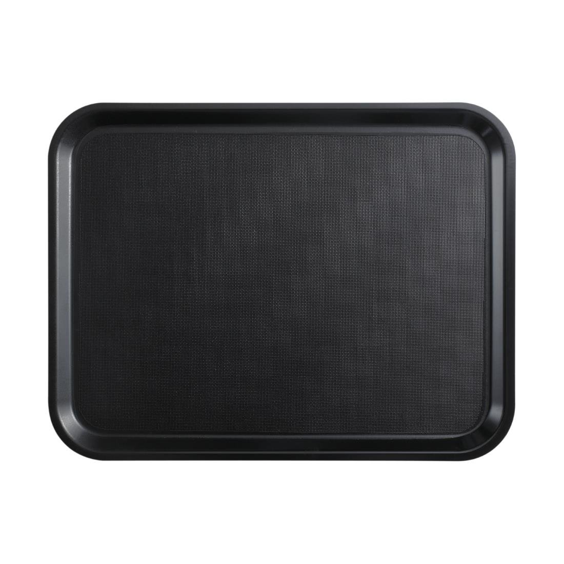 Cambro Mykonos Tablett Schwarz Rutschfeste Oberfläche 330x430mm