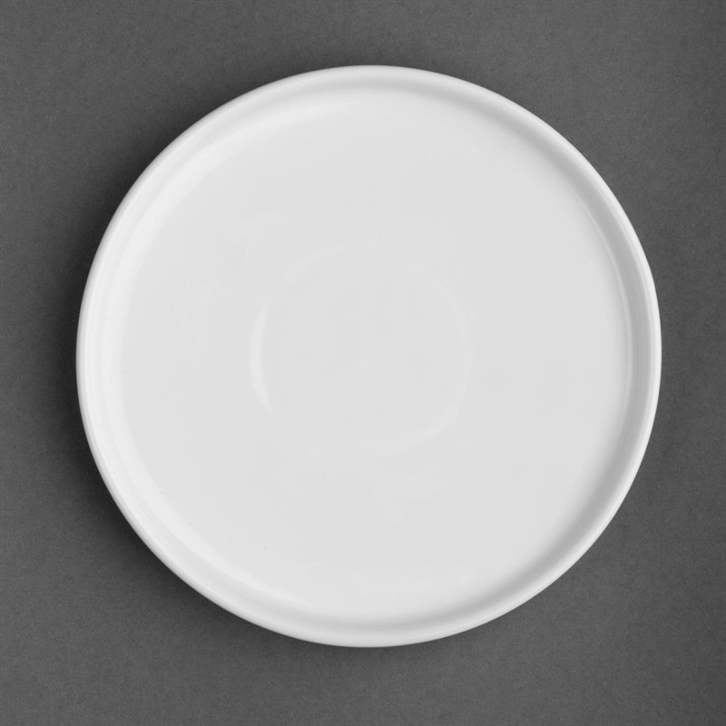 Assiette plate ronde Olympia Whiteware 150 mm - 6 morceaux