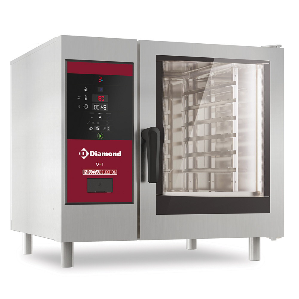 Konvektionsofen 6x 1/1GN - Reinigung + Dampf - 400V
