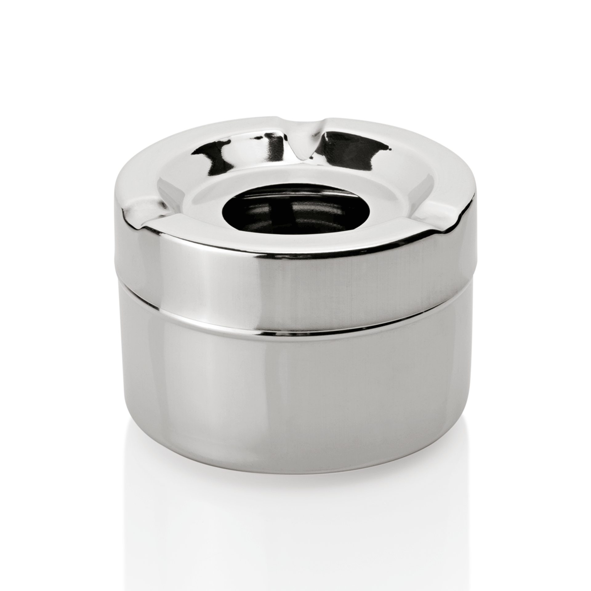 Cendrier coupe-vent, Ø 10 cm, acier inoxydable chromé-nickel
