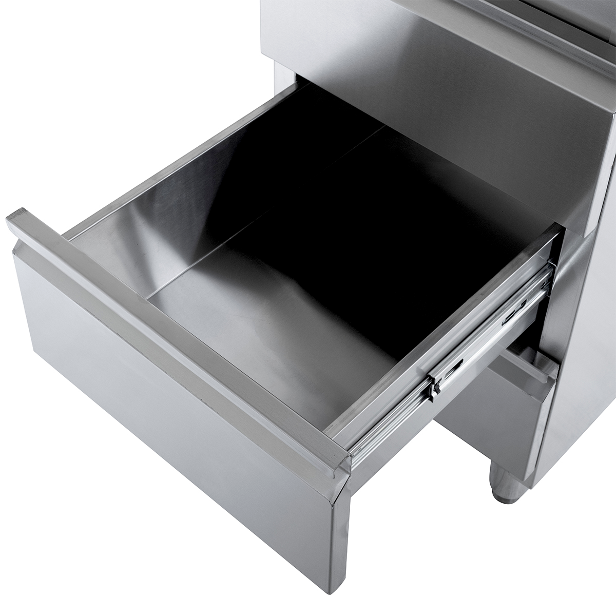 Meuble à tiroirs en acier inoxydable BASIC, 3 tiroirs, unité 700, AISI 201