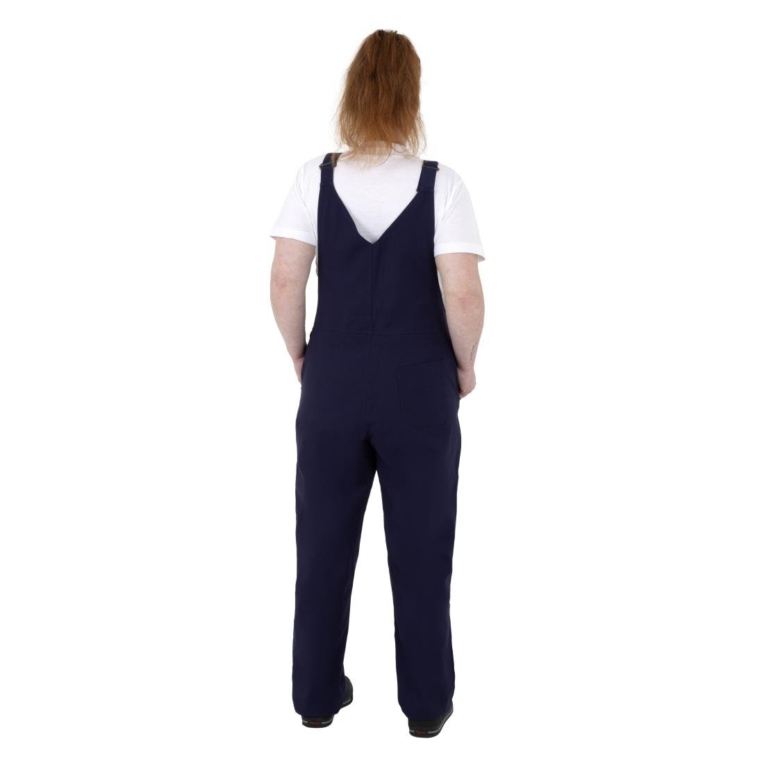 Salopette à plastron et bretelles en toile de coton Southside bleu marine L Salopette à plastron et bretelles en toile de coton Southside bleu marine L