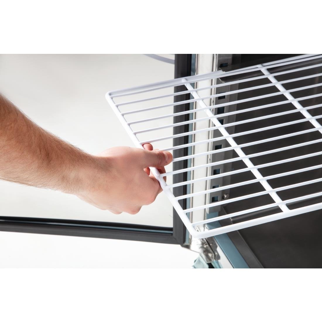 Polar U-Serie Kühltisch mit Doppeltür 282Ltr