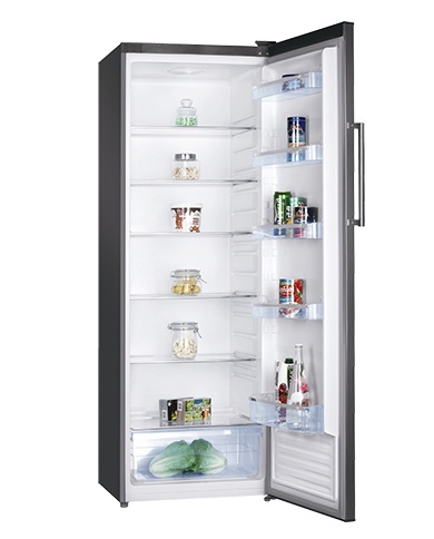Kühlschrank | Edelstahl | LED-Anzeige |  6 Glasplatten | 335L