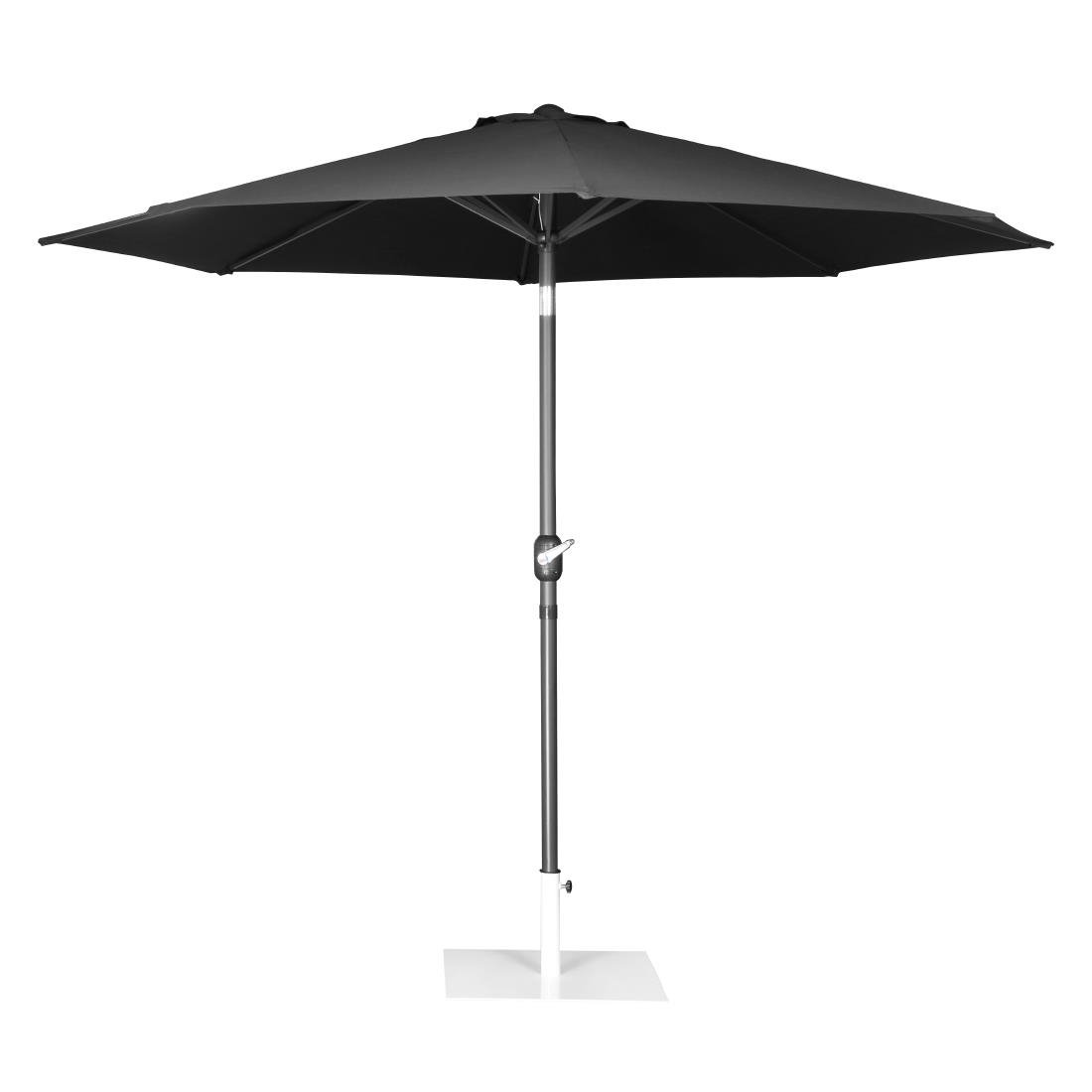 Parasol rond Bolero Seville 3m noir