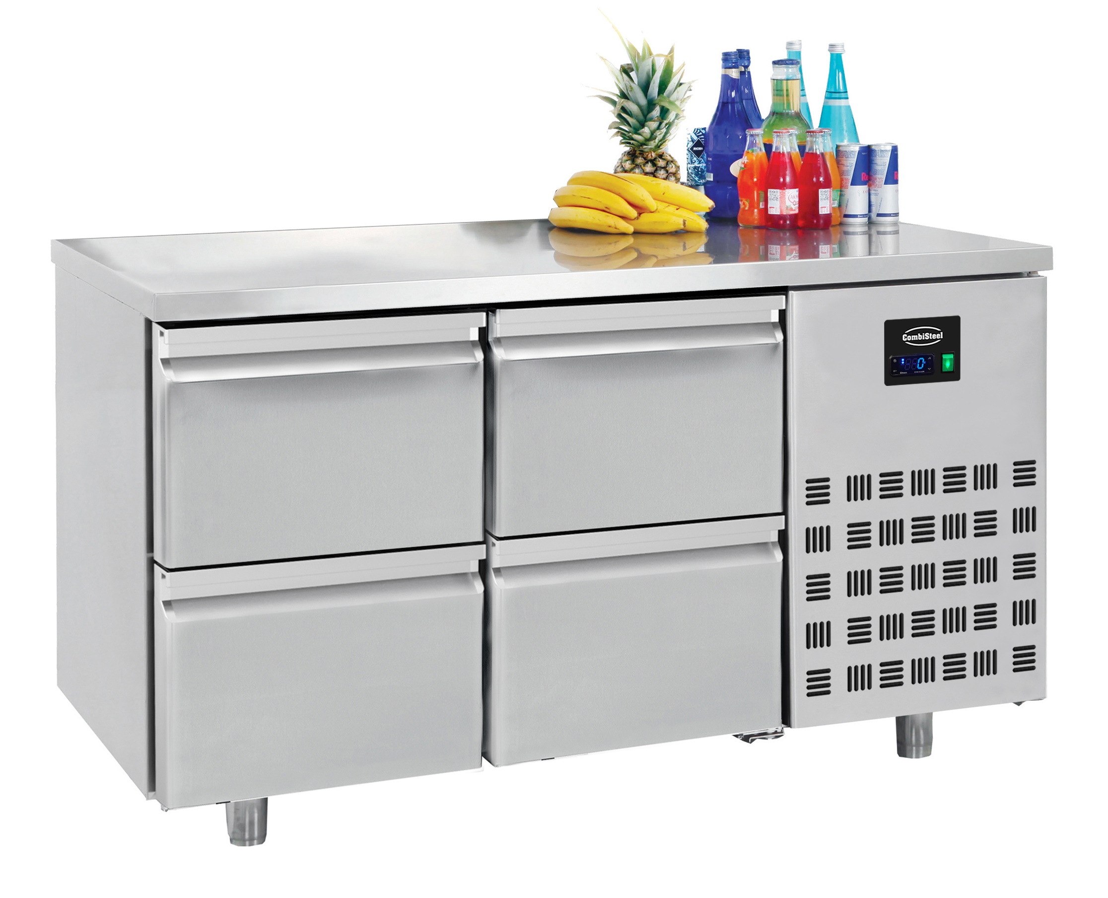 700 Kühltisch mit 4 Schubladen 281 Liter - 1400x700x(H)850mm