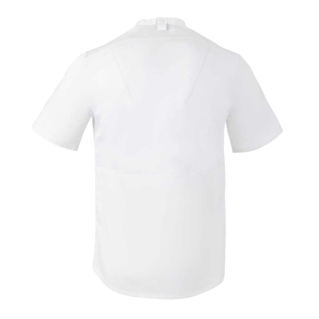 Veste de cuisinier en maille à manches courtes Southside Harlem blanche M