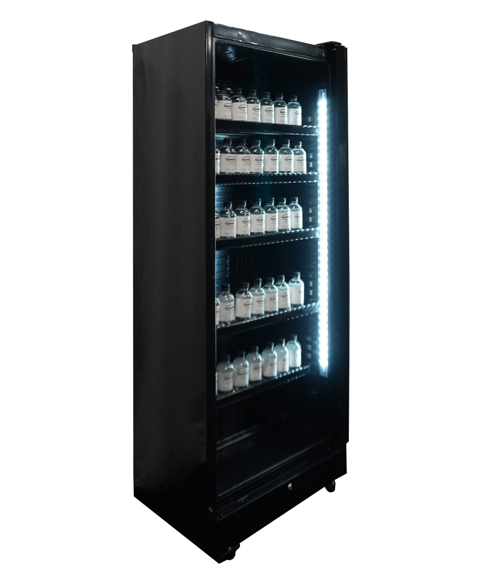 Drankenkoelkast 1 Glasdeur Zwart Sve-450 Bl