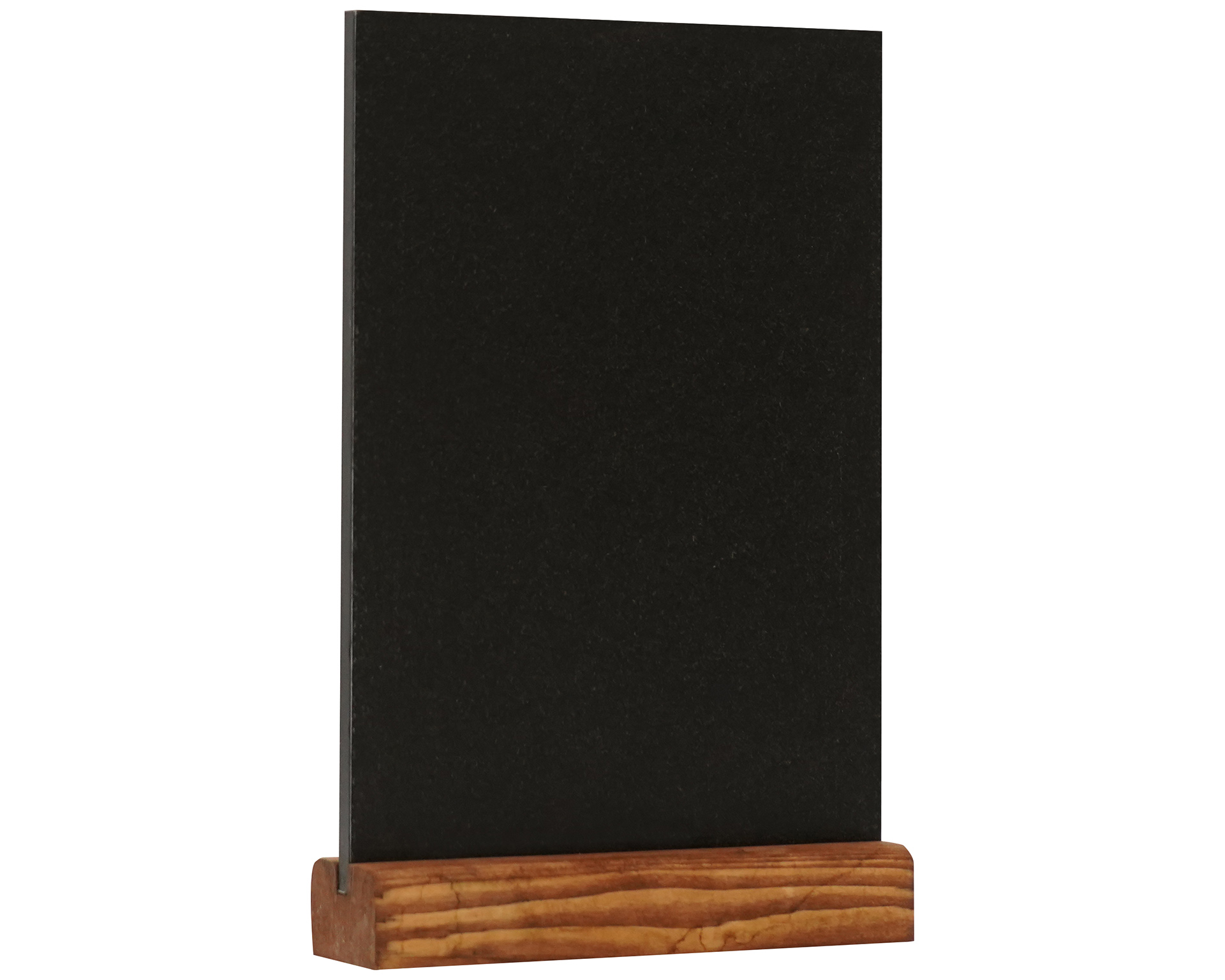 Tableau noir A5 format portrait - socle bois de pin