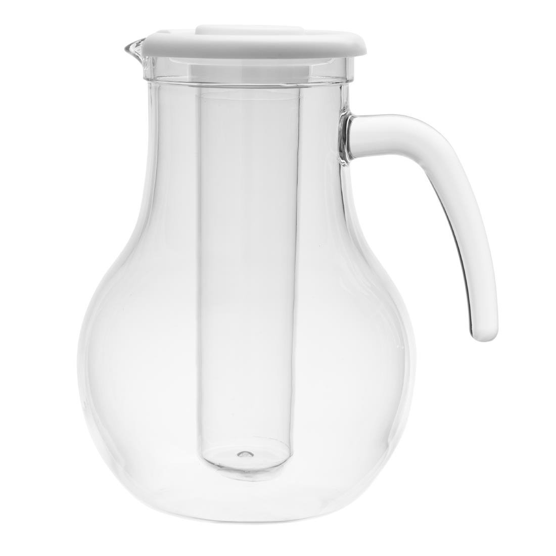 Olympia kristallon karaf met koelbuis polycarbonaat eenvoudig 1600ml