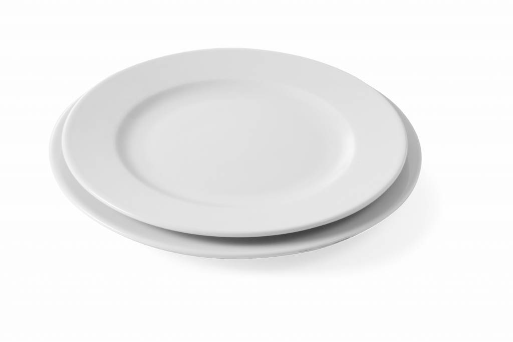 Bord Plat Delta | Porselein Wit | Verkrijgbaar in 5 maten