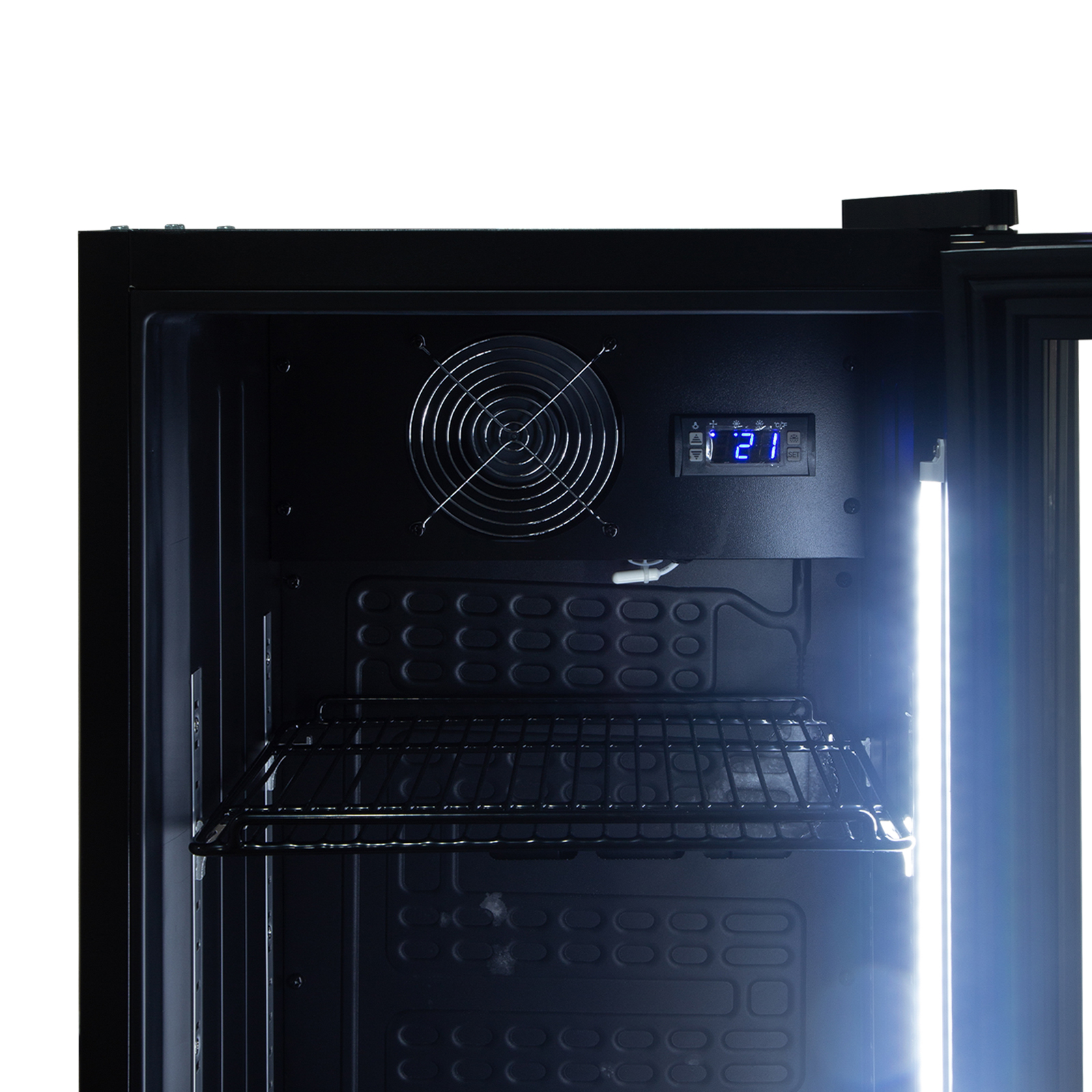 Kühlschrank mit Glastür - Schwarz - 160L - Exquisit