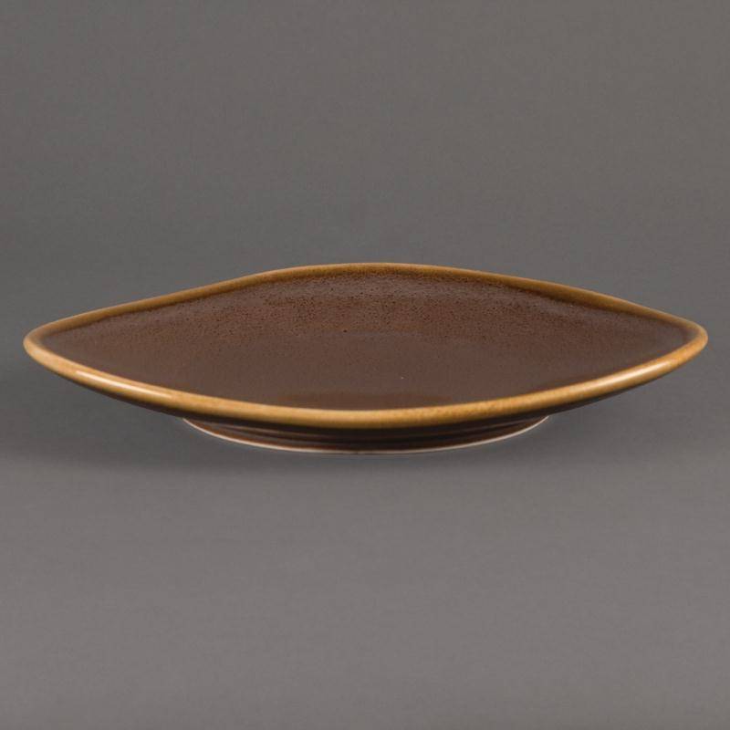 Assiette Triangulaire "Kiln" | Porcelaine Écorce | Ø280mm | 4 Pièces Assiette Triangulaire "Kiln" | Porcelaine Écorce | Ø280mm | 4 Pièces