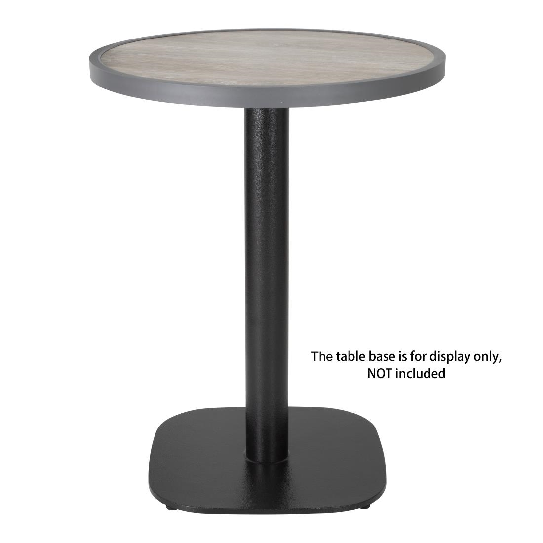Bolero Fiberglas-Tischplatte, rund, Holzoptik, 580 mm