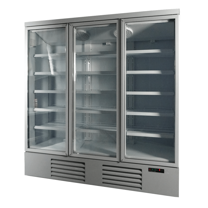 Réfrigérateur - 3 portes vitrées - 1530 litres - 8 rouleaux - 1880x710x(h)1997mm