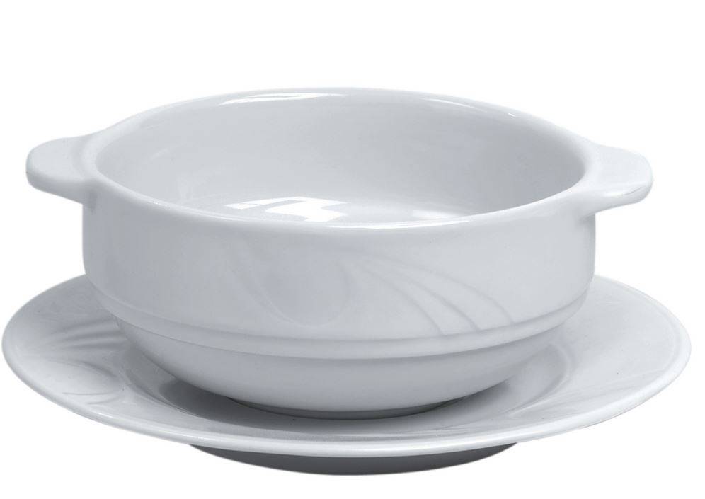 Untertasse für Suppentasse Karizma | Porzellan Weiß | Ø180mm