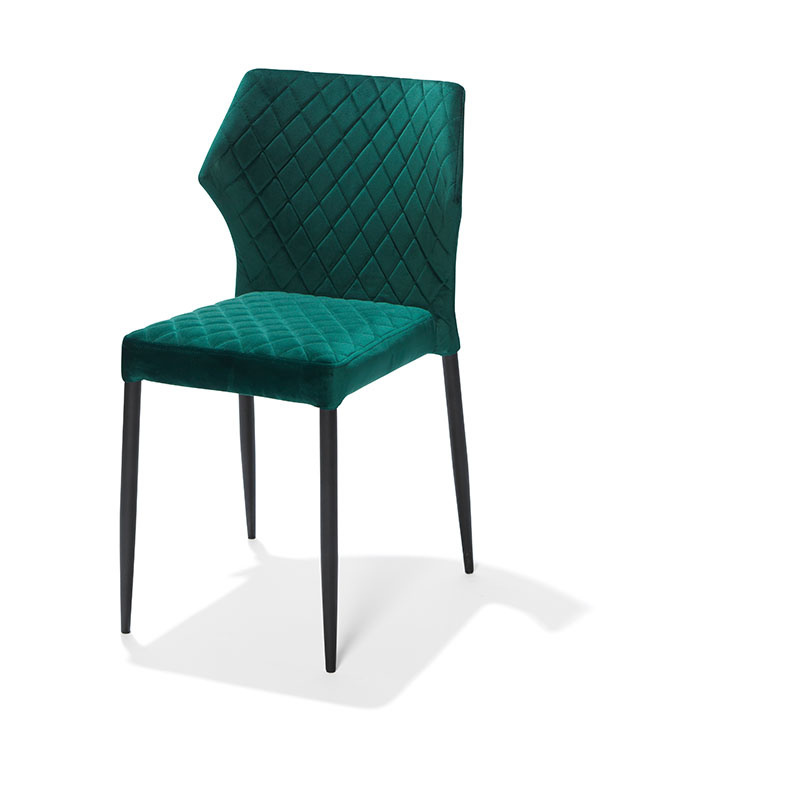 Louis chaise empilable, Vert, revêtement en velours, ignifuge, 49x57,5x81,5cm (BxTxH), 52002