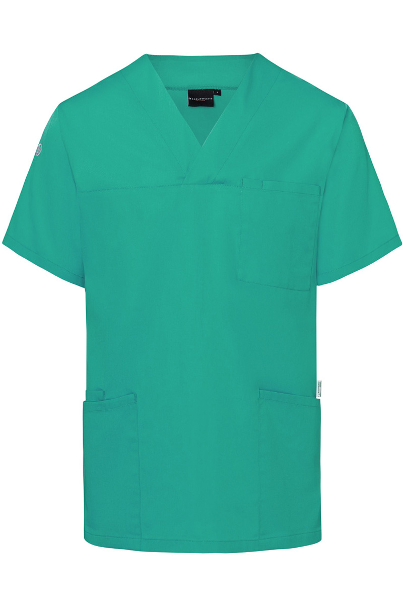 Tunique homme à enfiler à manches courtes Essential, en matériau durable - Vert Émeraude - L