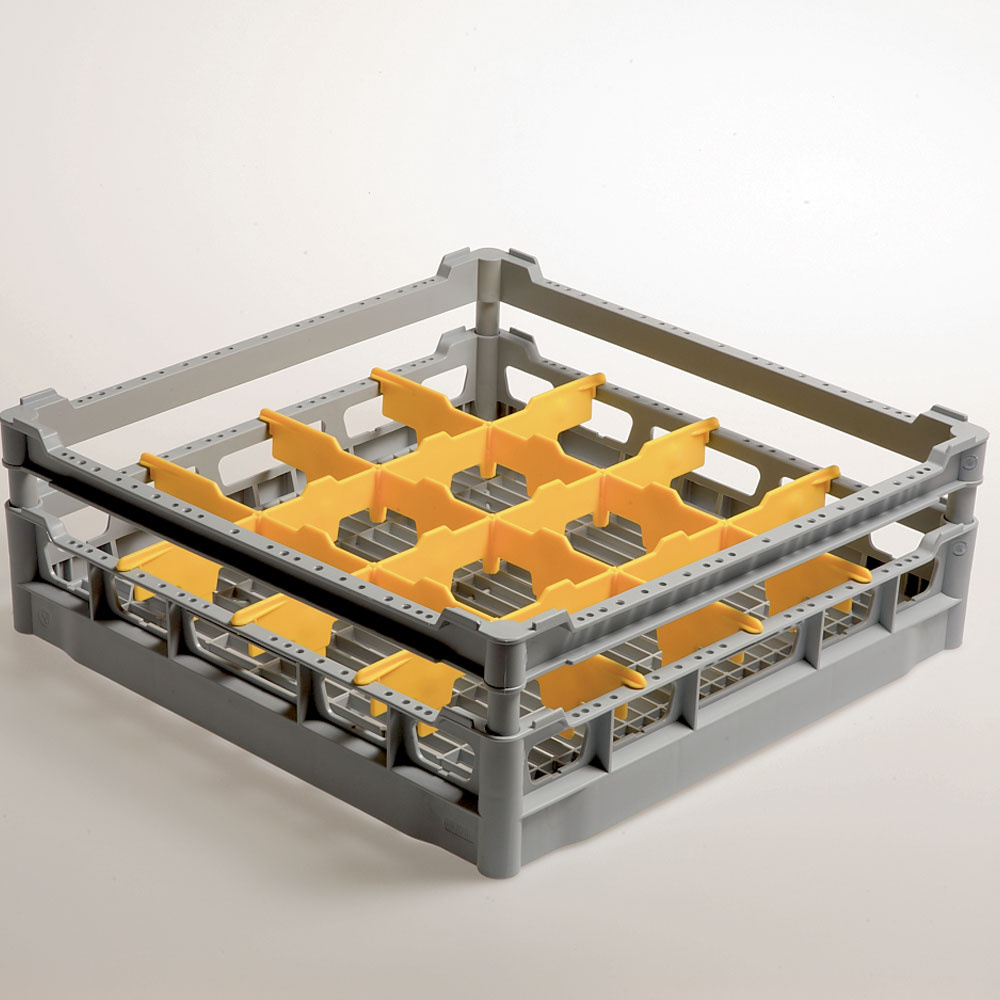 Panier 16 verres Ø 113 mm, h130, Polyprop.