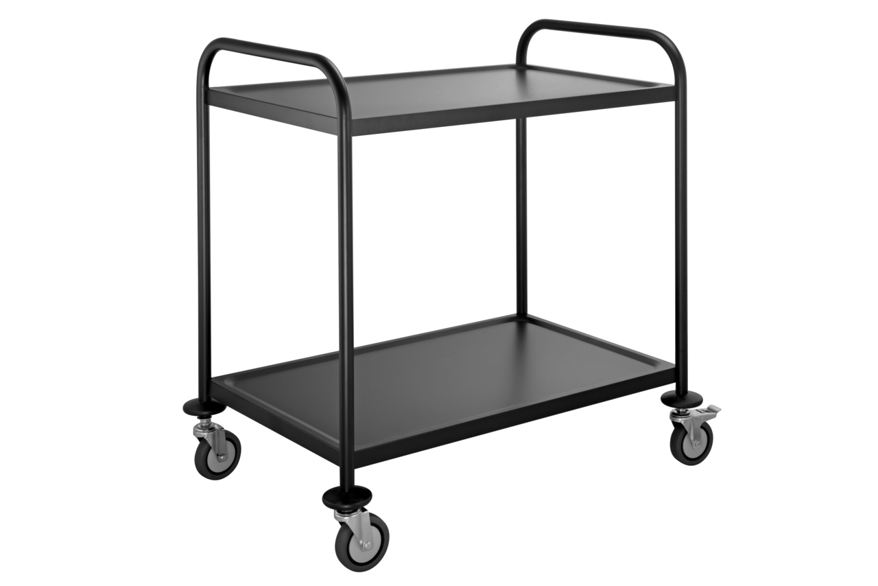 Serveer- en transportwagen ECO 2 zwart