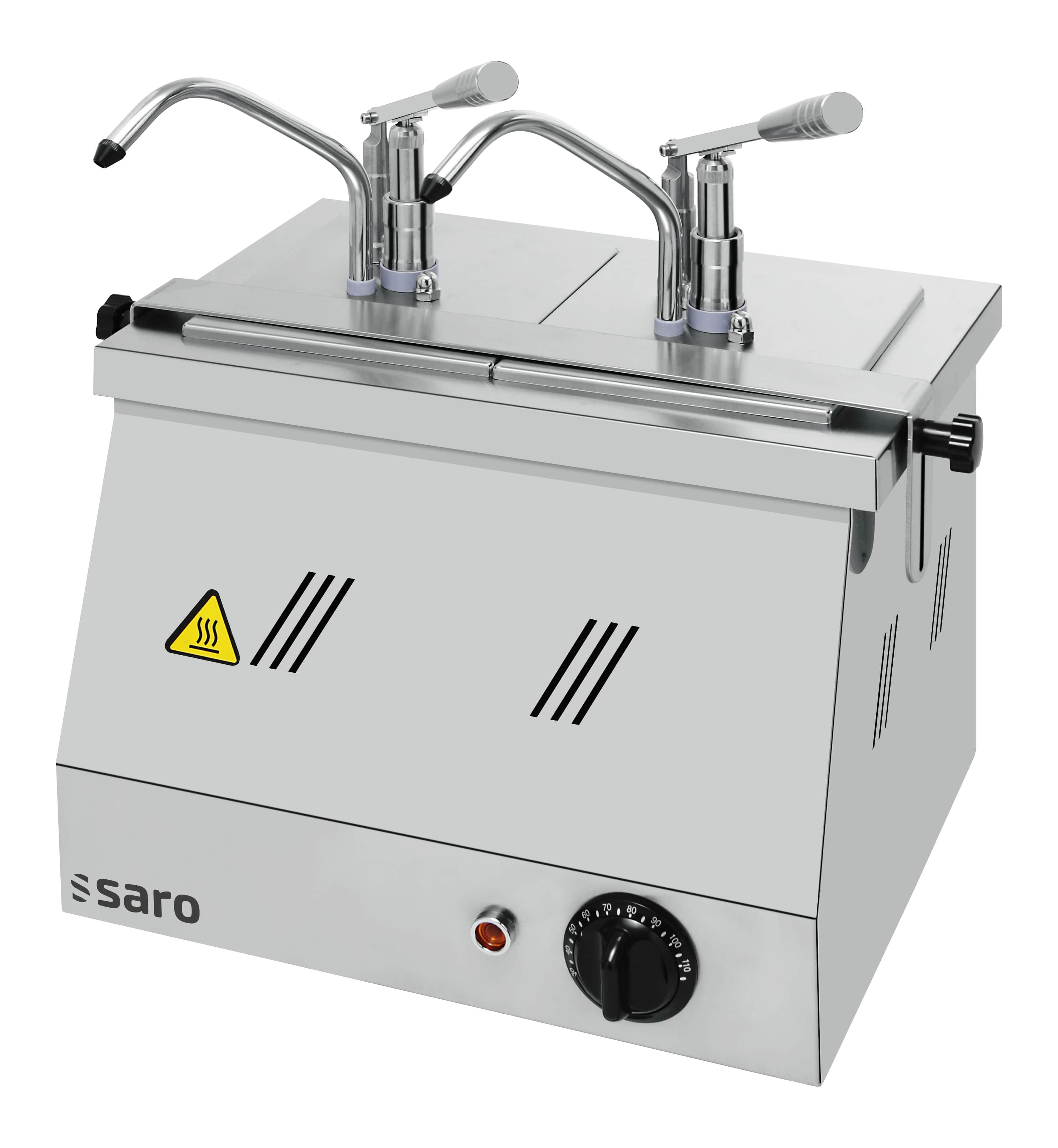 SARO Bainmarie 2 x 1/4 en 2 x 1/6 met pompkop  BM-0216