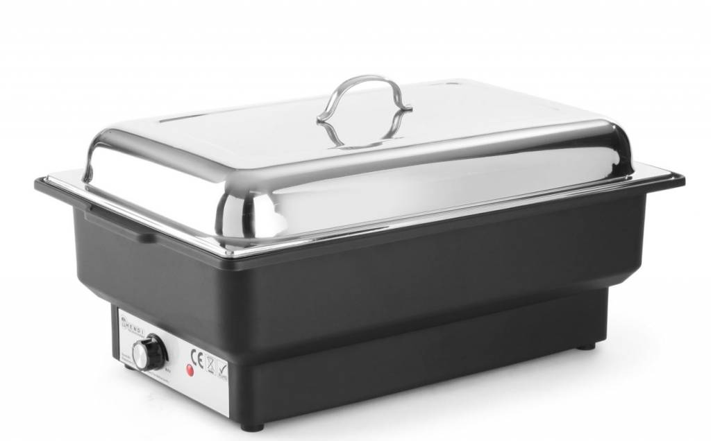 elektrischer Chafing Dish mit GN-Behälter aus Edelstahl und stufenlos einstellbarer Temperaturregelung
