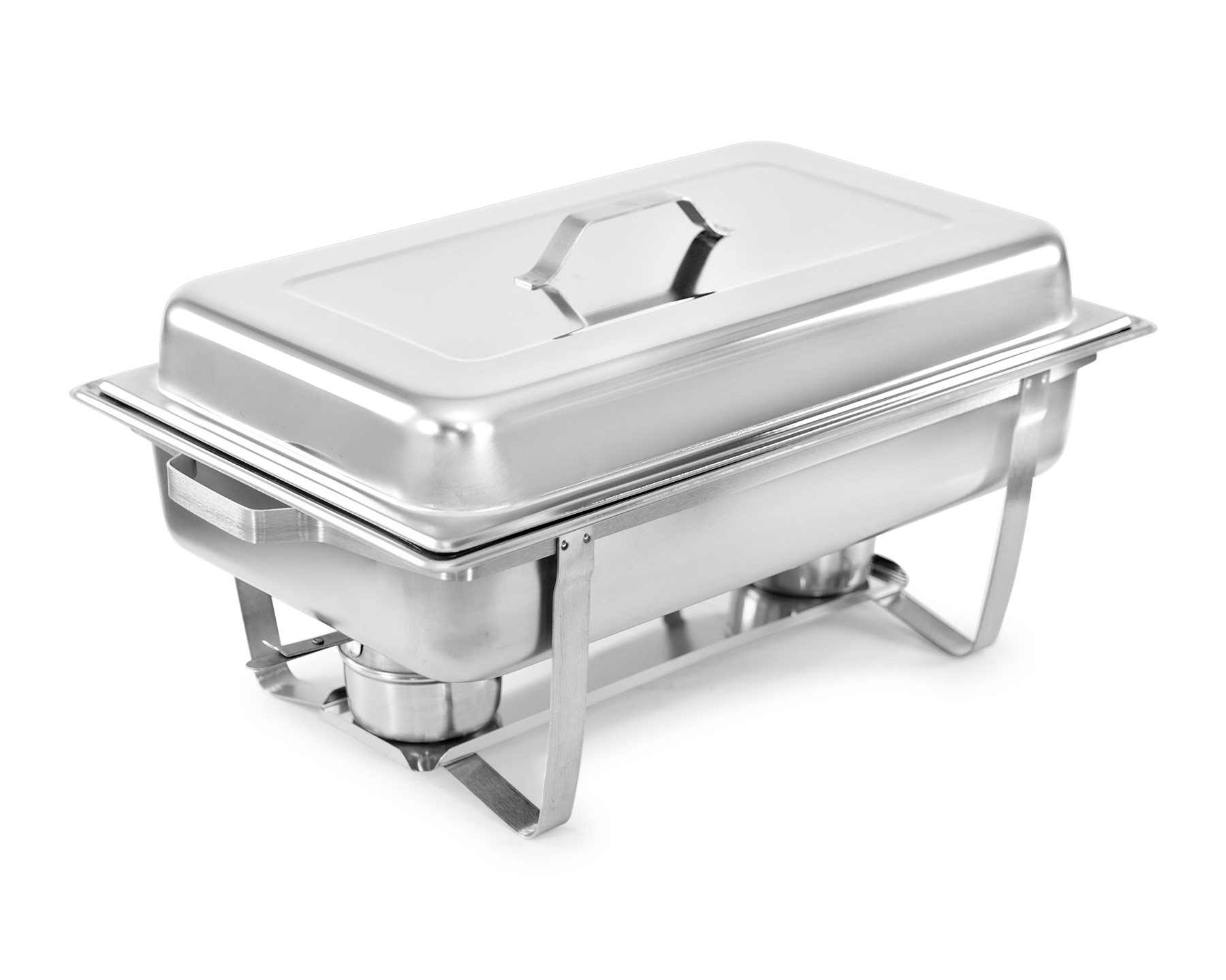Ein silbernes Chafing Dish.