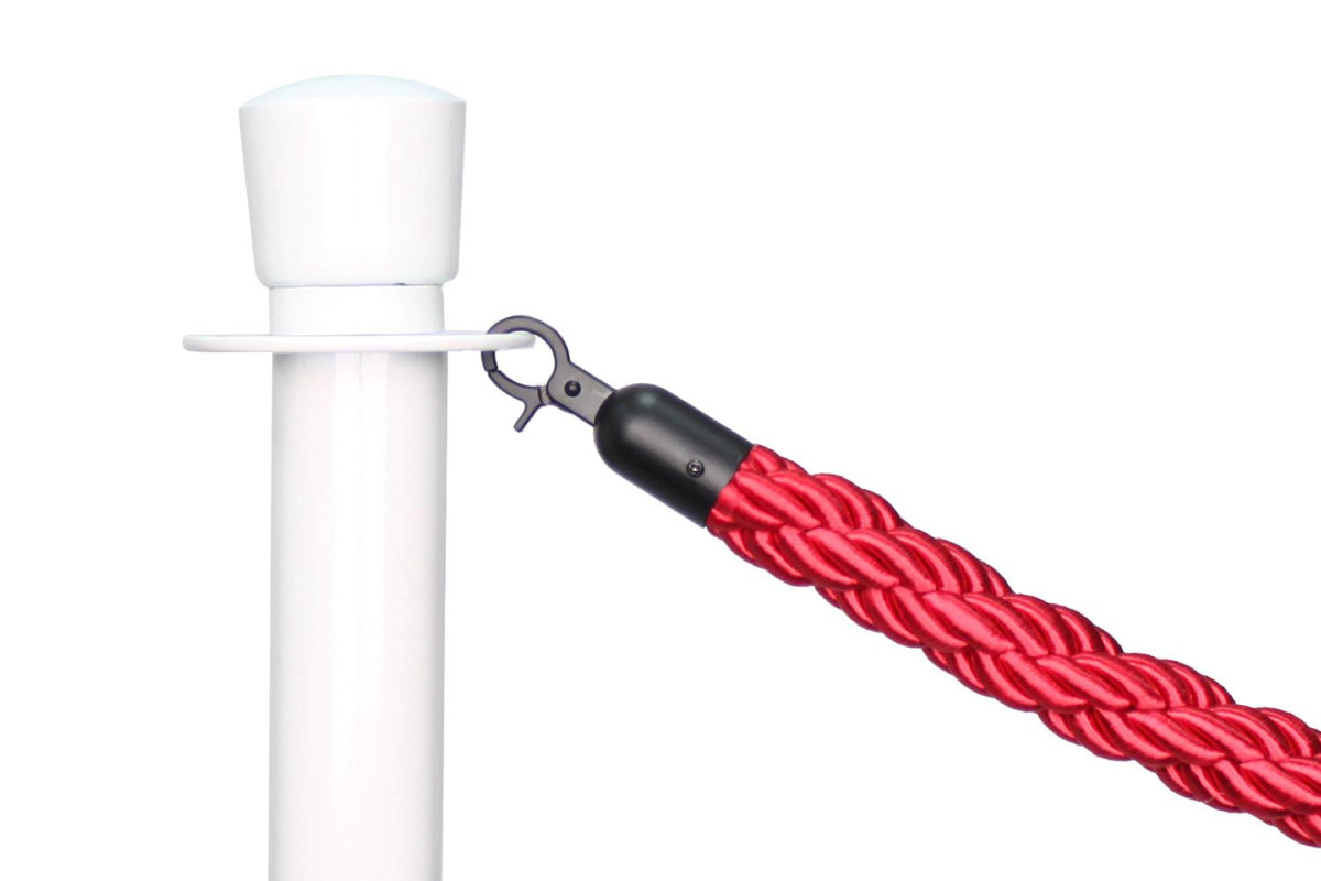 Kanirope Absperrkordel MULTITWIST – 200 Cm Rot, Mit Karabinern, Für Innen & Außen