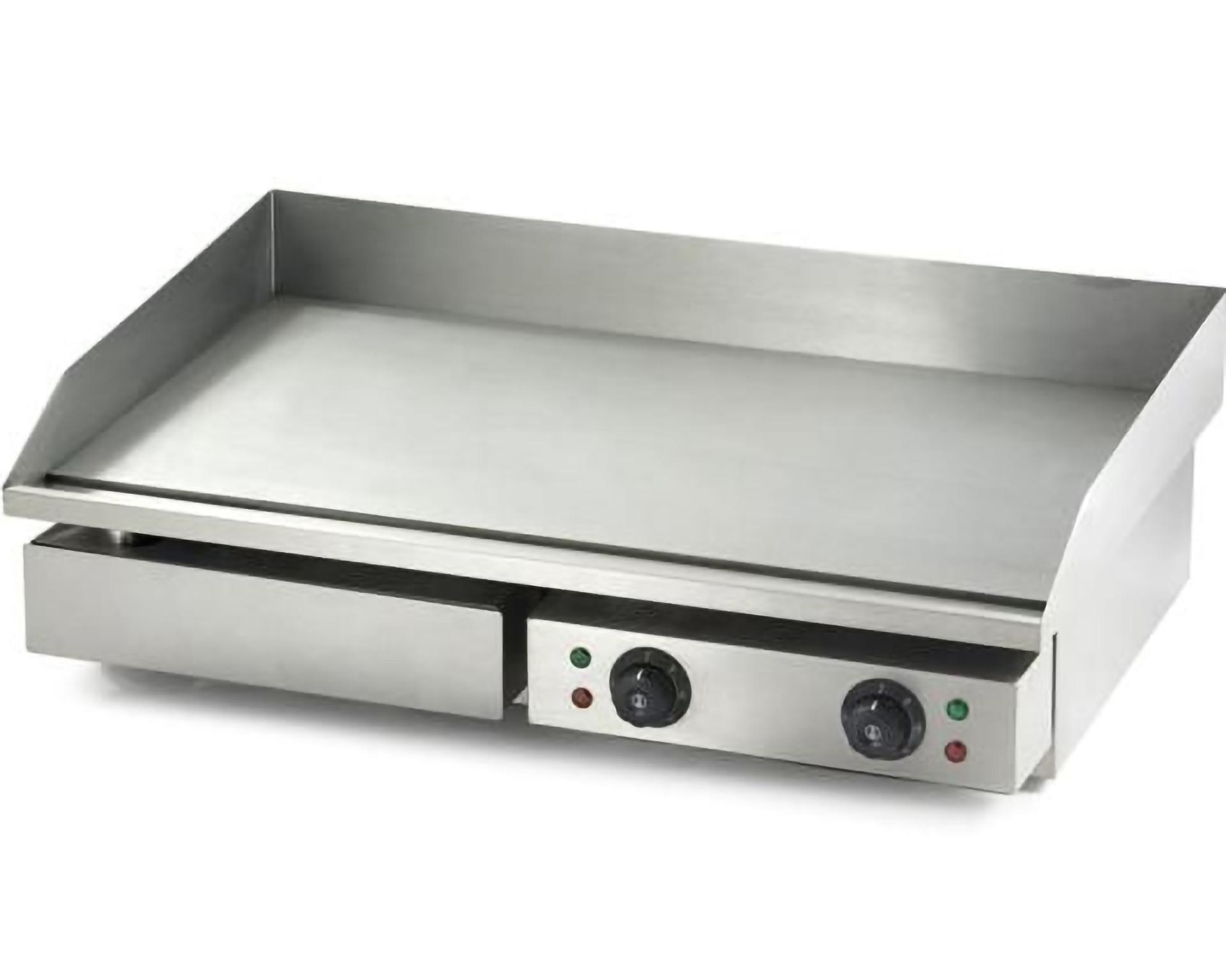 Grillplatte aus Edelstahl.