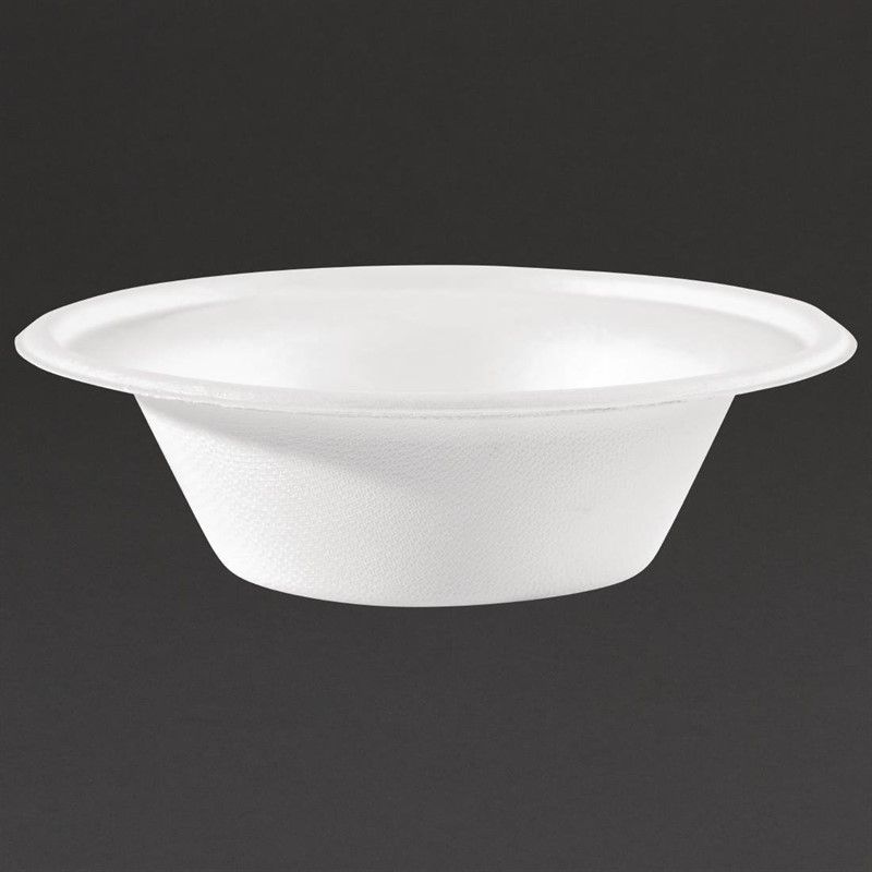 Fiesta Green Kompostierbare Bagasse-Schalen – Rund, 284 Ml, 50 Stück – Nachhaltige Alternative Zu Styropor