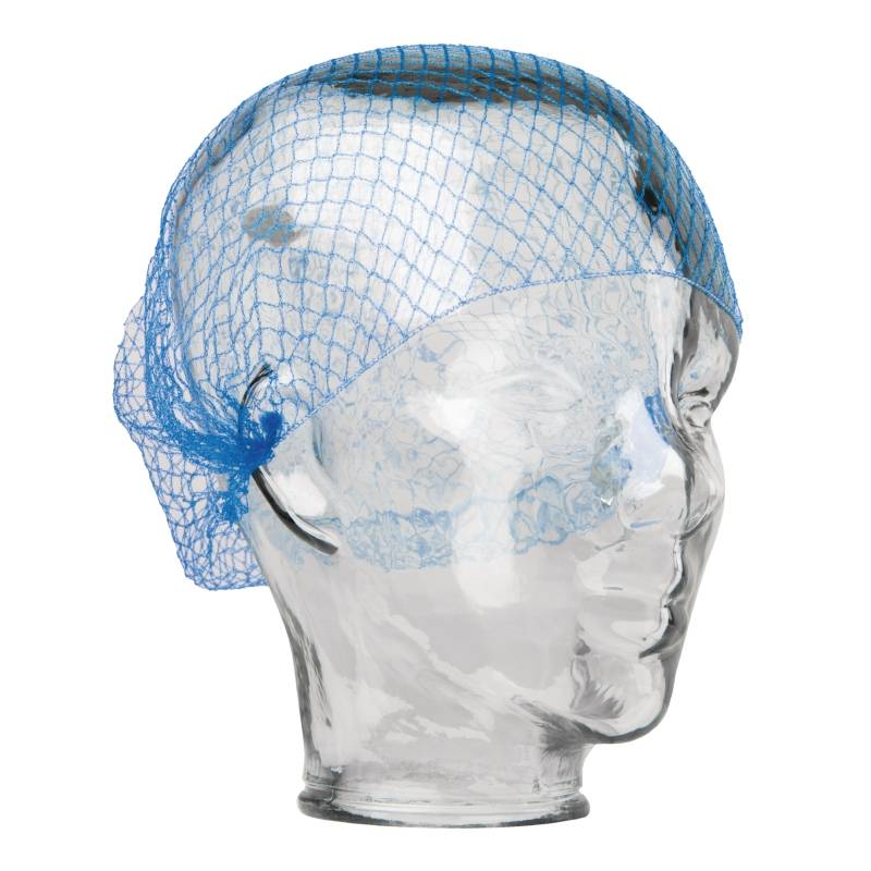 Haarclip Mit Integriertem Haarnetz In Blau - Spitzenstoff, Strass-Verzierung, 8x11 Cm, Perfekt Für Dutt & Hochsteckfrisuren