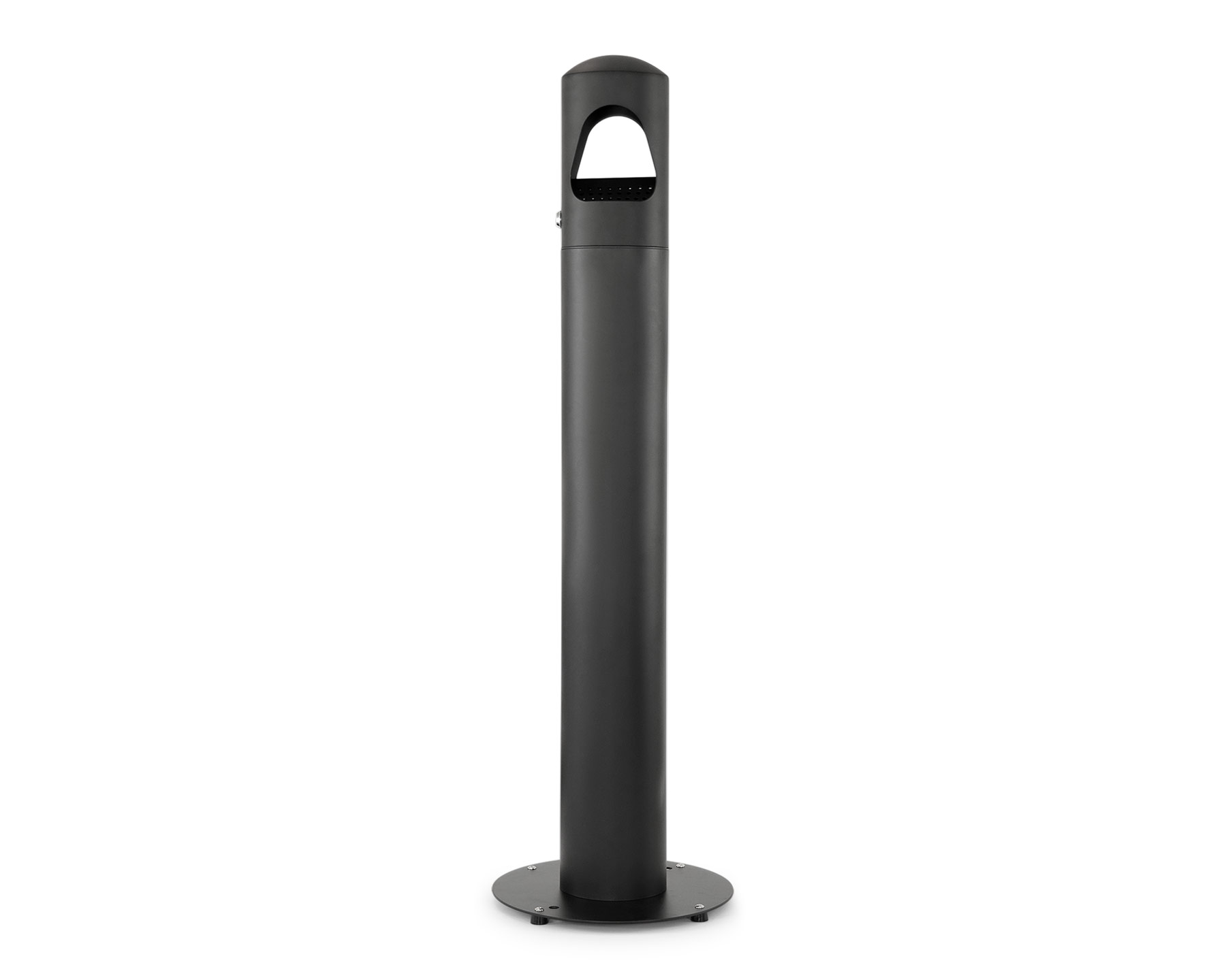 Standaschenbecher in schwarz.
