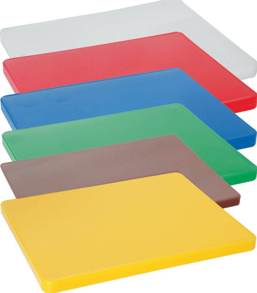 Planche à découper lisse 600 x 400 x 20 HACCP - Jaune - GILAC