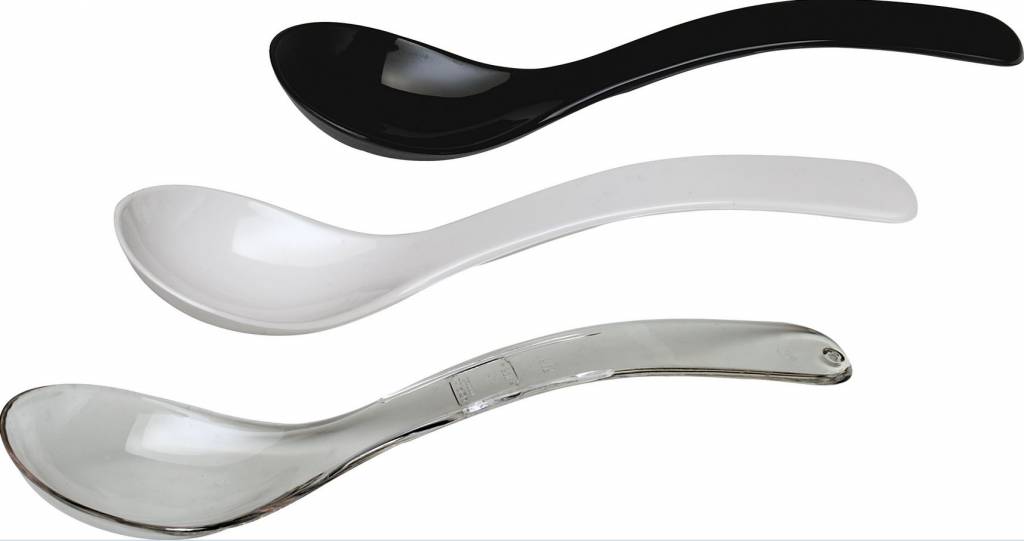 Grande Cuillère Réutilisable Noire Lux By Starck 17cm Par 50